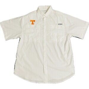 Columbia PFG Tennessee Volunteers Vols Shirt Mens Fishing Football Baseball Med